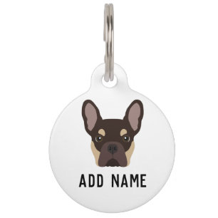 Médaillon Pour Animaux Tag d'identification de l'animal de compagnie Brow