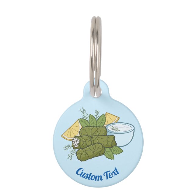 Médaillon Pour Animaux Tag Dolmadakia Pet ID (Devant)