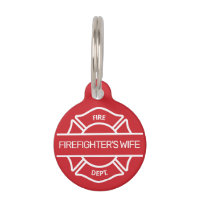 Tag du logo du pompier personnalisable