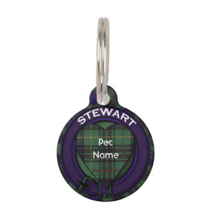 Médaillon Pour Animaux Tartan d'écossais de plaid de chasse de clan de