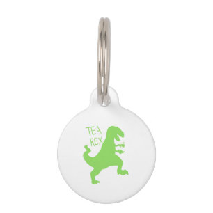 Médaillon Pour Animaux Tea rex - Choisir la couleur arrière - plan