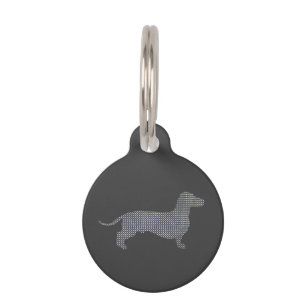 Médaillon Pour Animaux Teckel pointillé