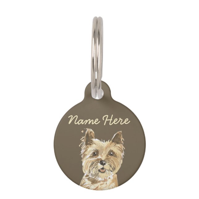 Médaillon Pour Animaux Terrier Cairn (Devant)
