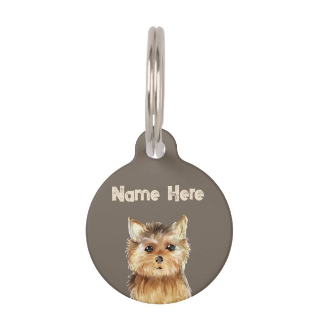 Médaillon Pour Animaux Terrier du Yorkshire (Devant)