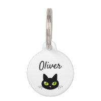 Tête de chat noire moderne mignonne et Cool