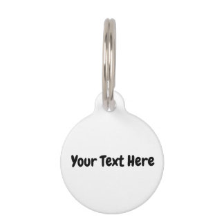 Médaillon Pour Animaux Texte personnalisé