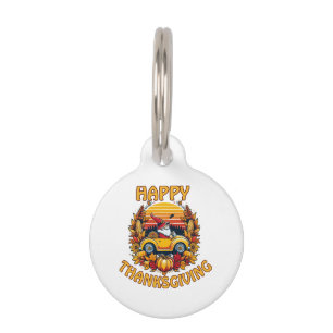 Médaillon Pour Animaux Thanksgiving 2023