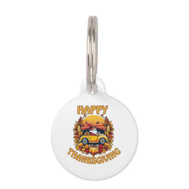 Médaillon Pour Animaux Thanksgiving 2023  (Devant)