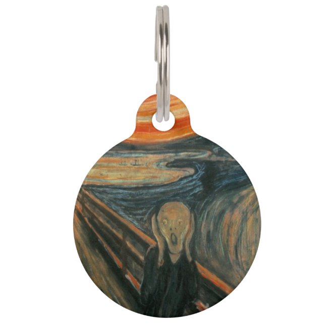 Médaillon Pour Animaux The Scream - Edvard Munch (Devant)