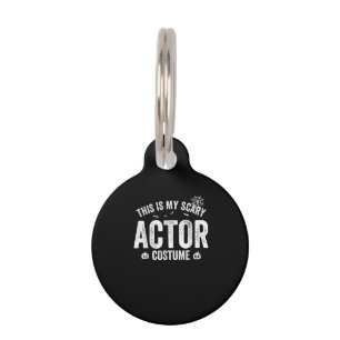Médaillon Pour Animaux This is my Scary Actor Costume Halloween