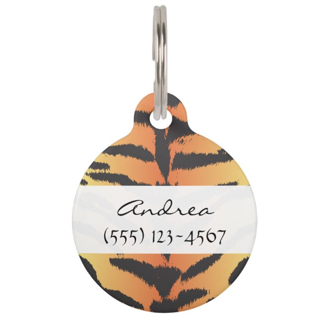 Médaillon Pour Animaux Tiger, Tiger, Poster de animal, Jungle (Devant)