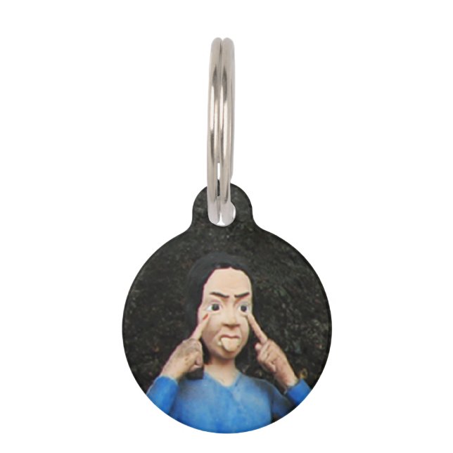 Médaillon Pour Animaux Tirer Les Visages Derrière Le Dos (Devant)