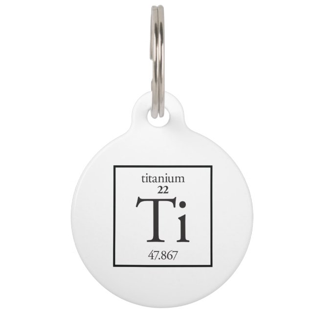 Médaillon Pour Animaux Titane (Devant)