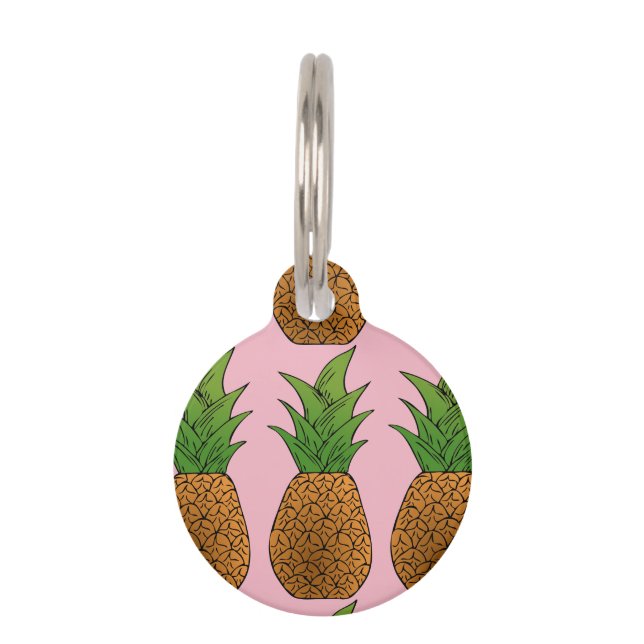 Médaillon Pour Animaux Tonnerre d'ananas (Devant)