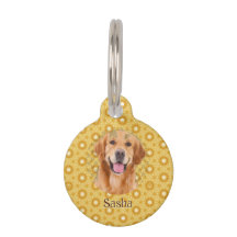 "Toujours style Golden Retriever doré floral 