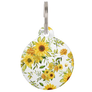 Médaillon Pour Animaux Tournesol 8