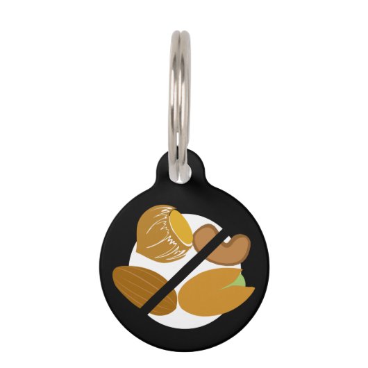 Médaillon Pour Animaux Tree Nut Allergy Kids Emergency Coordonnées (Devant)