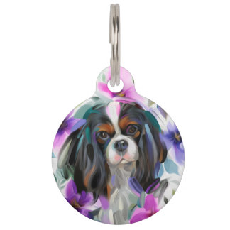 Médaillon pour animaux | Tricolor Cavalier 'Anemon