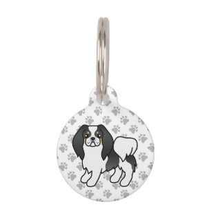 Médaillon Pour Animaux Tricolore Japonais Chin Dessin Animé & Infos sur l