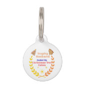 Médaillon Pour Animaux Trophy Husband Fueled by Christmas Tree Cakes (Dos)
