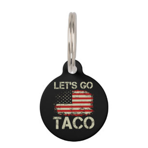 Médaillon Pour Animaux Trump abandonne toujours Let's Go Taco