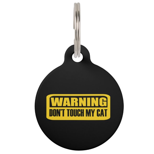 Médaillon Pour Animaux Tu toucheras mon chat (Devant)