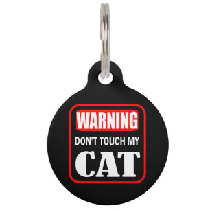Médaillon Pour Animaux Tu toucheras mon chat