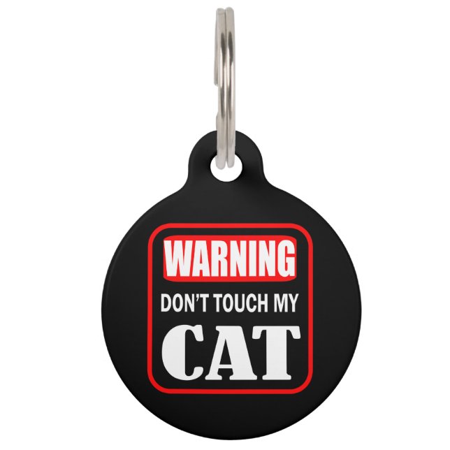 Médaillon Pour Animaux Tu toucheras mon chat (Dos)