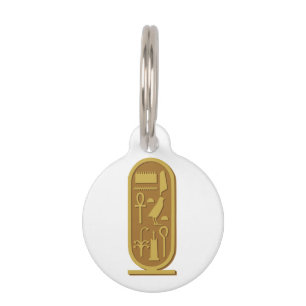 Médaillon Pour Animaux Tutankhamon Cartouche