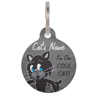 Médaillon Pour Animaux Un chat Cool
