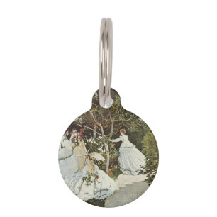 Médaillon Pour Animaux Un moulin à vent à Zaandam Claude Monet Button
