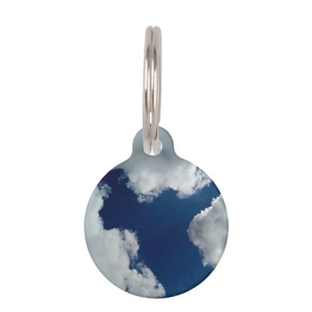 Médaillon Pour Animaux Une courbe dans les nuages (Devant)