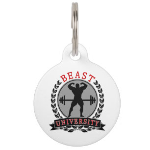 Médaillon Pour Animaux Université de bête Bodybuilding autour de