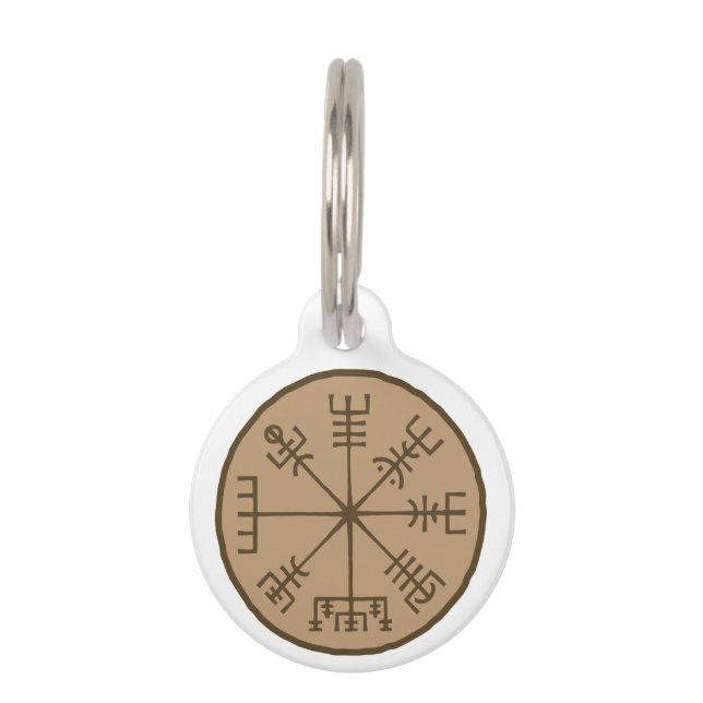 Médaillon Pour Animaux Vegvsir Stave Sigil (Devant)