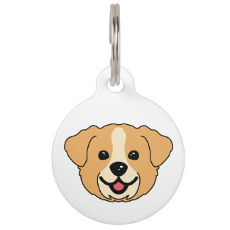 Médaillon Pour Animaux Visage de Chien