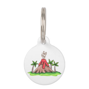 Médaillon Pour Animaux Volcan