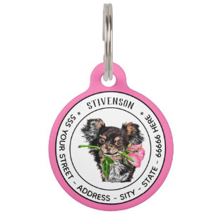 Médaillon Pour Animaux Votre animal de compagnie Nom de l'adresse photo I