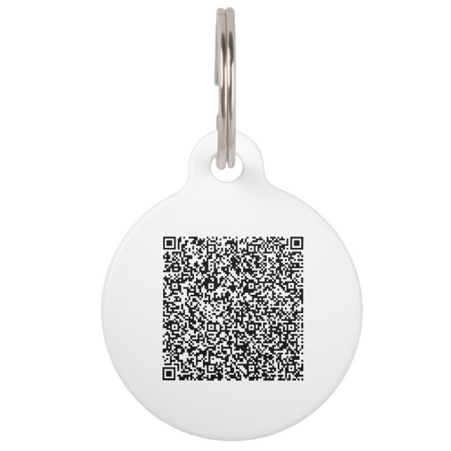Médaillon Pour Animaux Votre étiquette d'identification animale avec code (Devant)