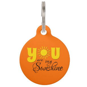 Médaillon Pour Animaux Vous êtes mon soleil