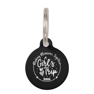 Médaillon Pour Animaux Voyage de filles 2026 Week-end de filles mignonnes