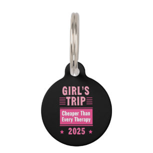 Médaillon Pour Animaux Voyage entre filles moins cher qu'une thérapie Voy