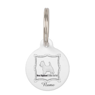 Médaillon Pour Animaux Westie no 15