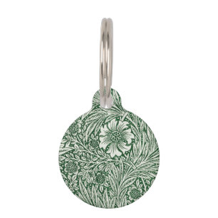 Médaillon Pour Animaux william morris marigold fleurs vertes