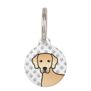 Médaillon Pour Animaux Yellow Labrador Retriever Cute Dog & Pet's Info