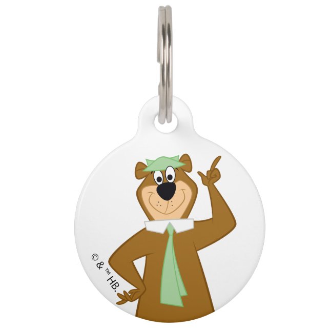 Médaillon Pour Animaux Yogi "Plus Intelligent Que L'Ours Moyen" (Devant)