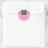 Médaillon rose Stickers Mariage à la frontière (Sac)