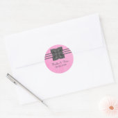 Médaillon rose Stickers Mariage à la frontière (Enveloppe)