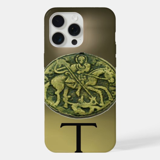 MÉDAILLON SAINT GEORGE & DRAGON MONOGRAMME Agate (Verso)