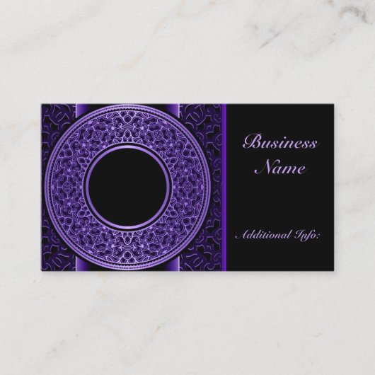 Médaillon violet Carte de visite (Devant)