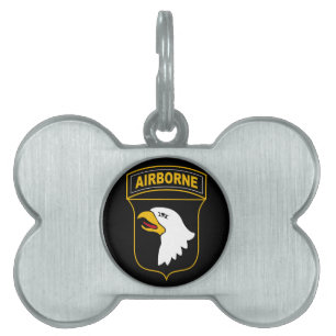Médaillons Pour Animaux Domestiques 101e division aéroportée Vétéran militaire